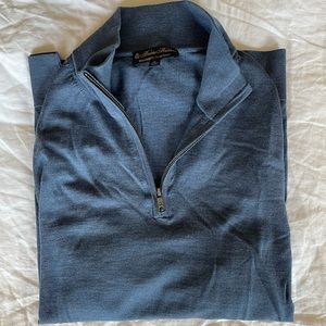 Brooks Brothers BrooksTech Merino Half-Zip Sweater